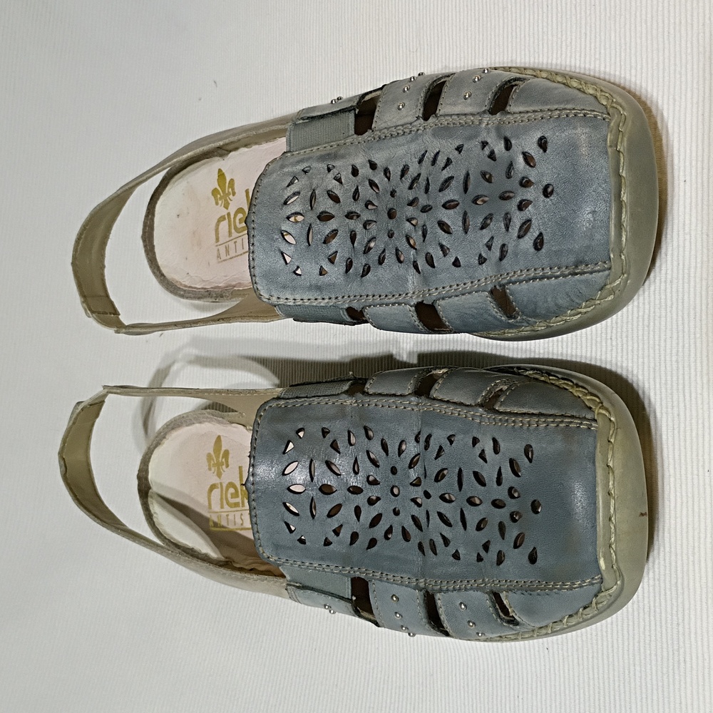 Rieker Slingback Lazercut Leather Shoes